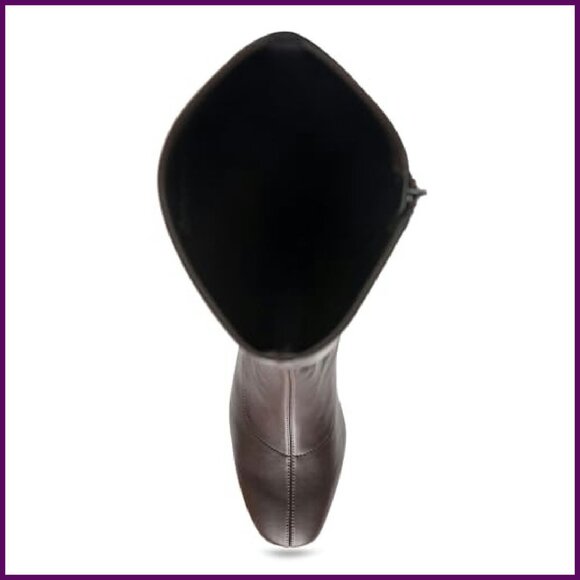 Knee-High Stretch Boots with Square Toe, Size 7 - Picture 6 of 8